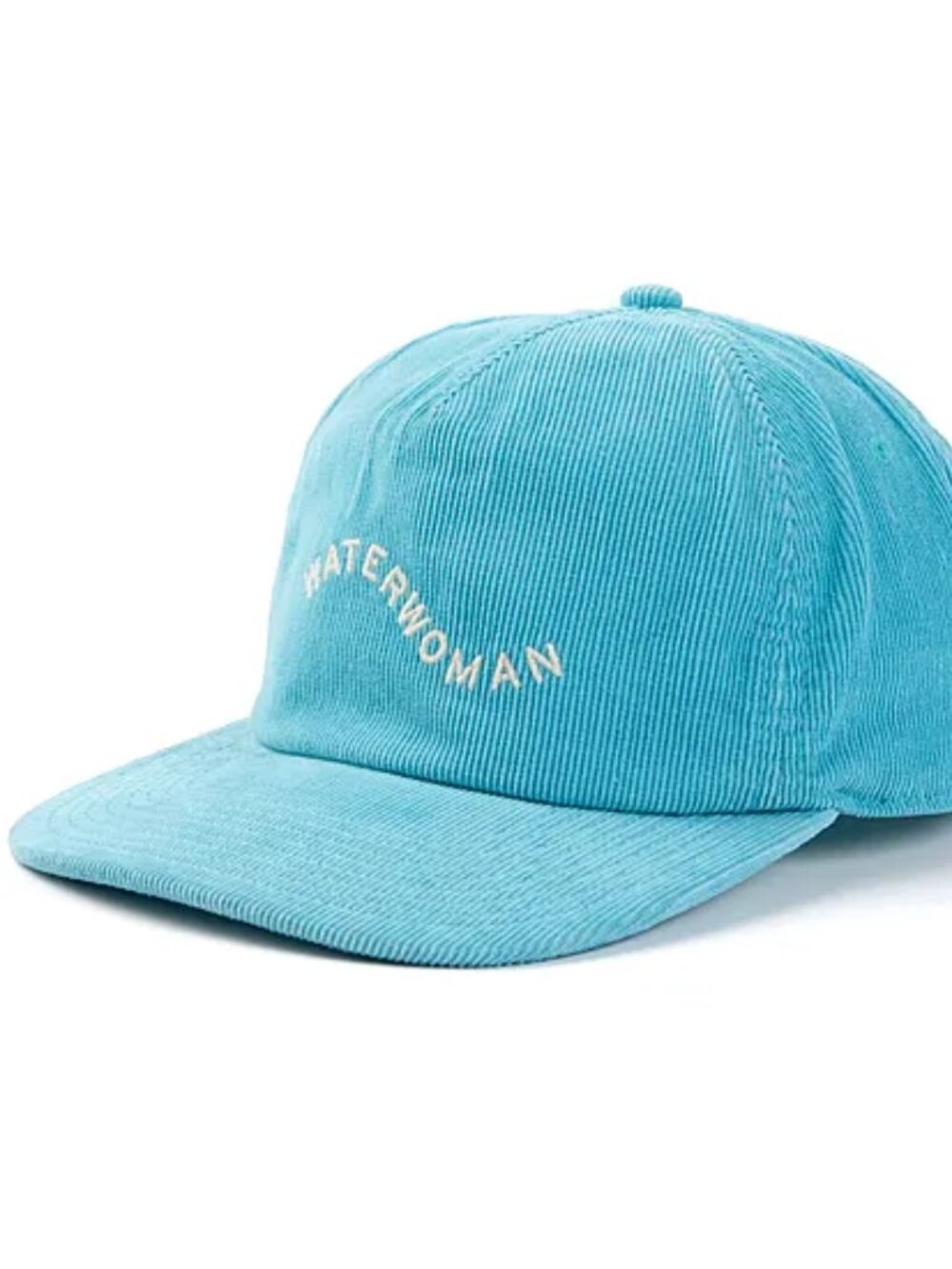 Outerknown Waterwoman Cord-5 Corduroy Snapback Hat Aqua New NWOT